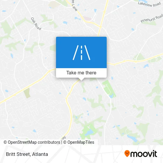 Britt Street map