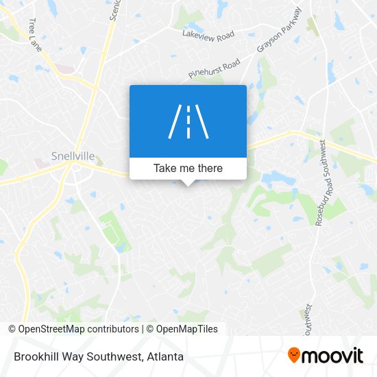 Mapa de Brookhill Way Southwest