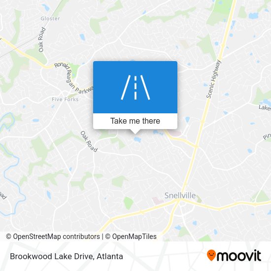 Mapa de Brookwood Lake Drive
