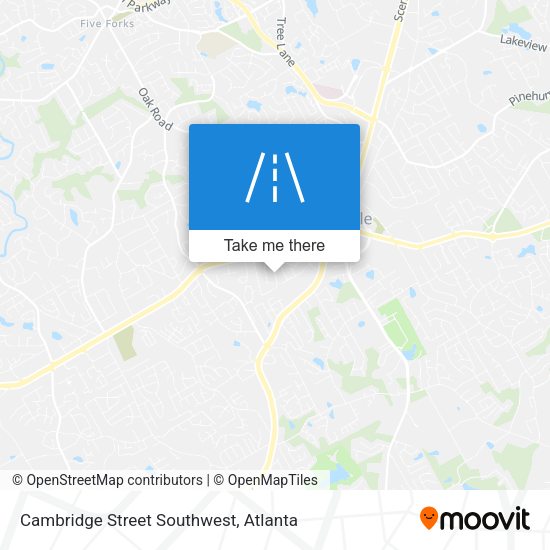 Cambridge Street Southwest map