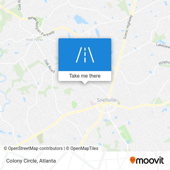 Mapa de Colony Circle