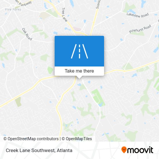 Mapa de Creek Lane Southwest