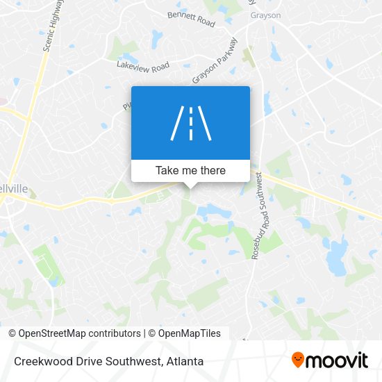 Mapa de Creekwood Drive Southwest