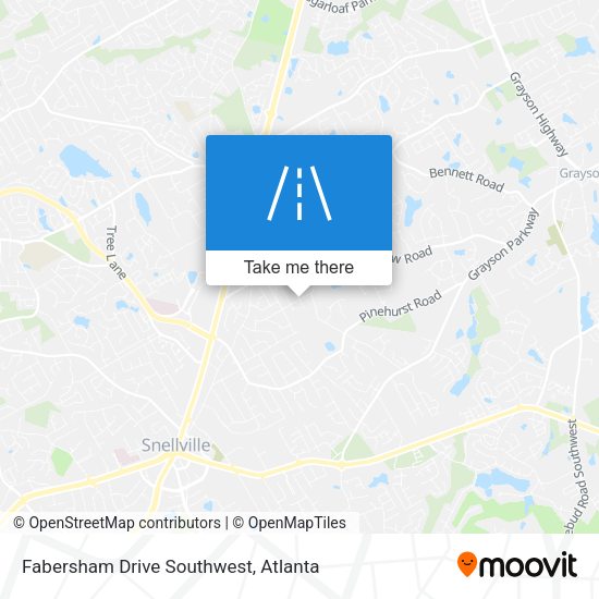 Mapa de Fabersham Drive Southwest
