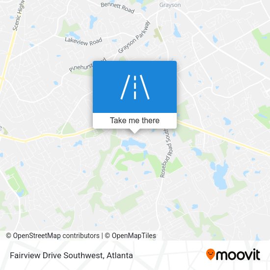 Fairview Drive Southwest map