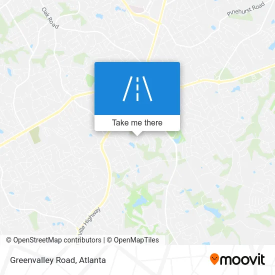 Greenvalley Road map