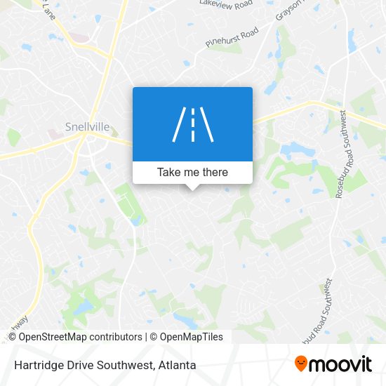 Hartridge Drive Southwest map