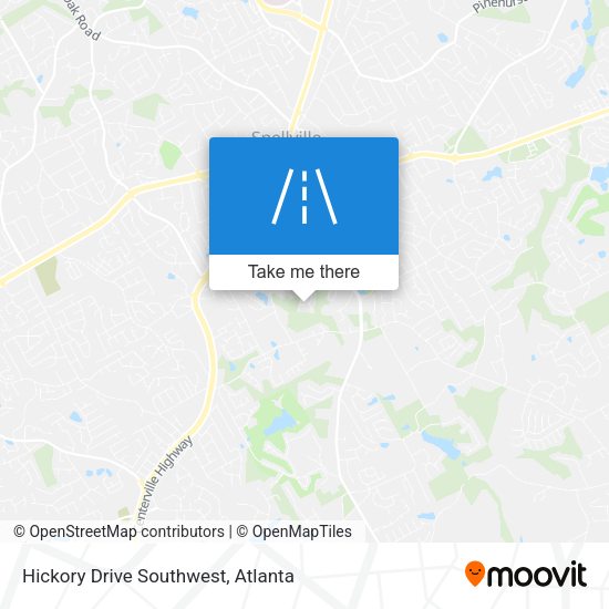 Mapa de Hickory Drive Southwest