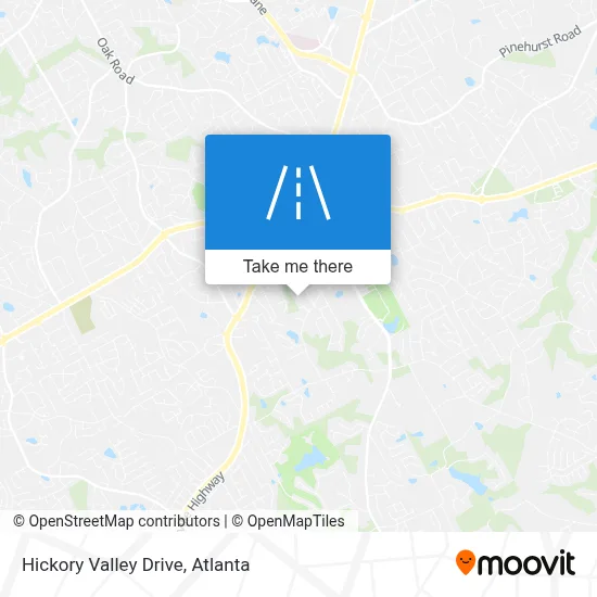 Hickory Valley Drive map