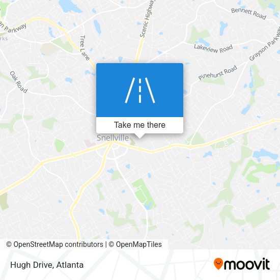 Mapa de Hugh Drive