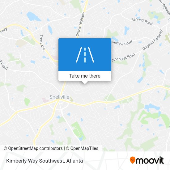 Kimberly Way Southwest map
