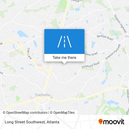 Mapa de Long Street Southwest