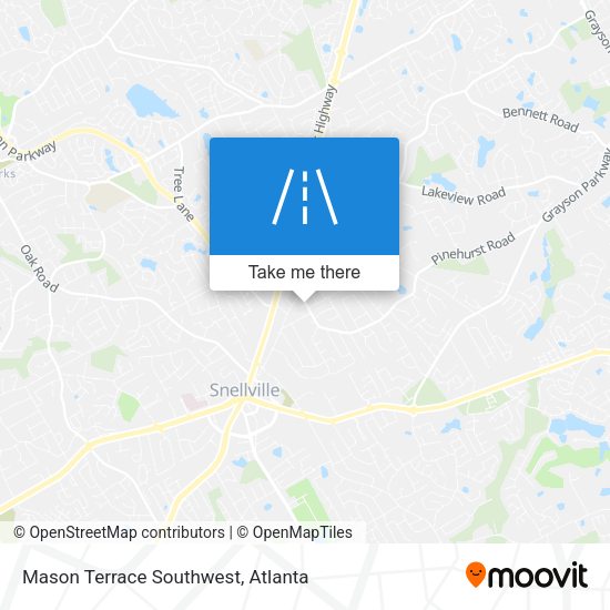 Mason Terrace Southwest map