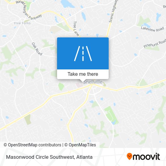 Masonwood Circle Southwest map