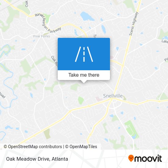 Mapa de Oak Meadow Drive