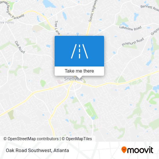 Mapa de Oak Road Southwest
