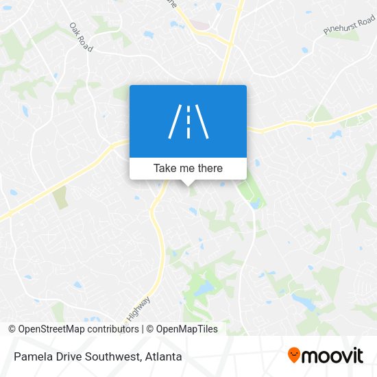 Pamela Drive Southwest map