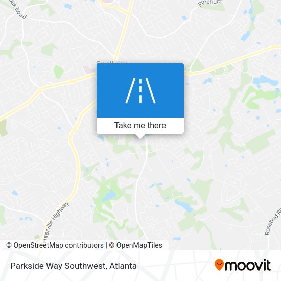 Parkside Way Southwest map