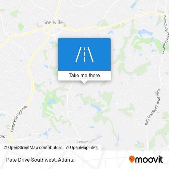 Pate Drive Southwest map