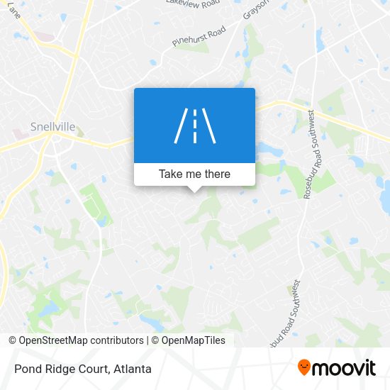Mapa de Pond Ridge Court