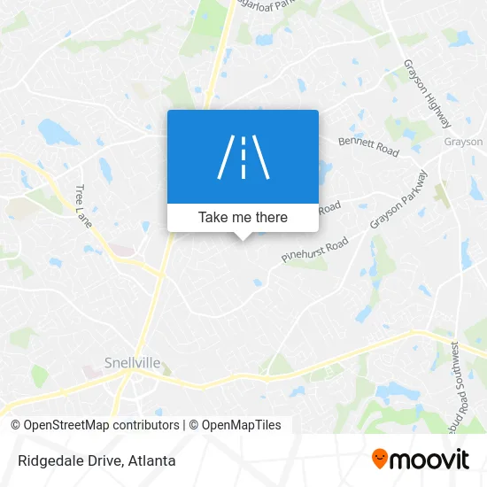 Ridgedale Drive map