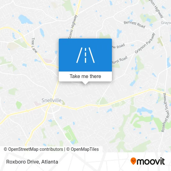 Roxboro Drive map