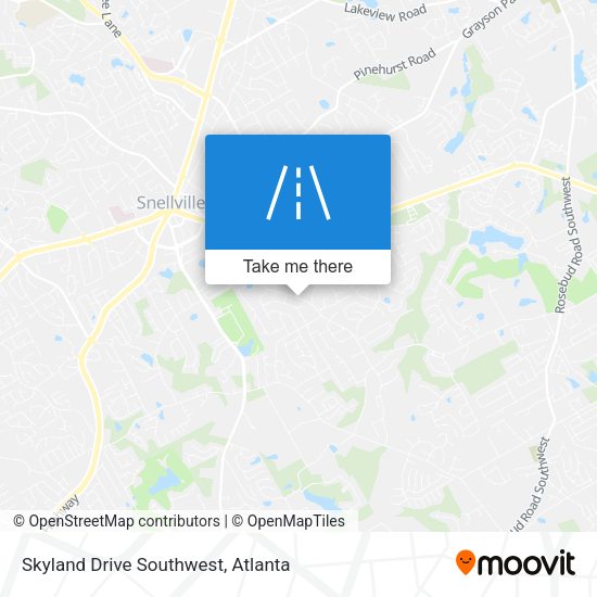 Mapa de Skyland Drive Southwest