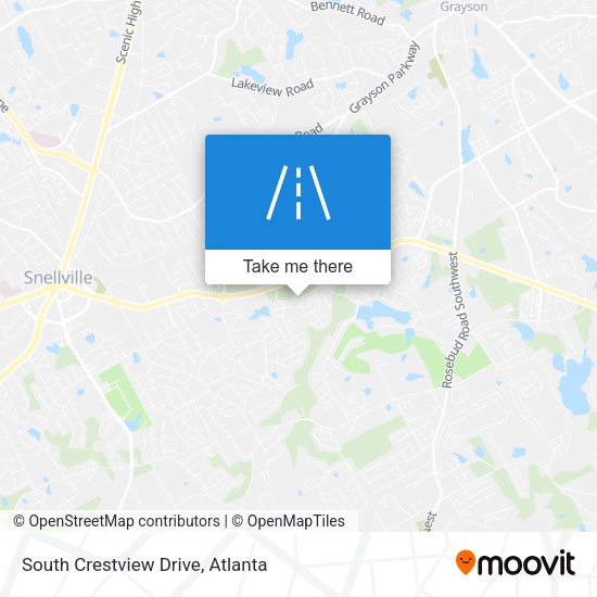 Mapa de South Crestview Drive