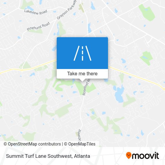 Mapa de Summit Turf Lane Southwest