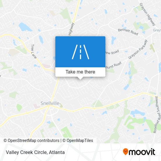 Valley Creek Circle map