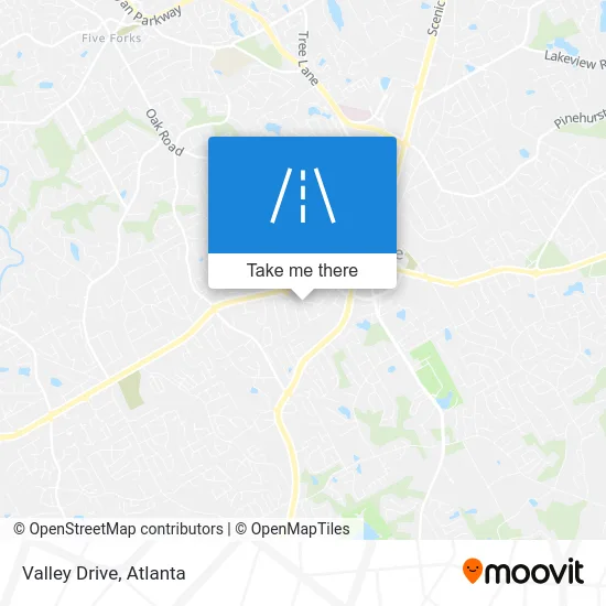 Valley Drive map