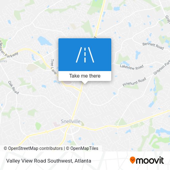 Mapa de Valley View Road Southwest