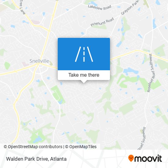 Walden Park Drive map