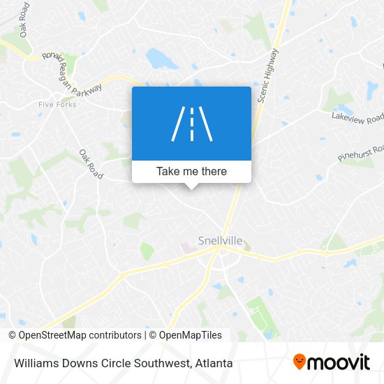 Mapa de Williams Downs Circle Southwest