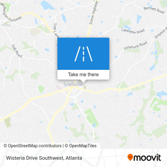 Mapa de Wisteria Drive Southwest