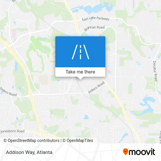 Addison Way map