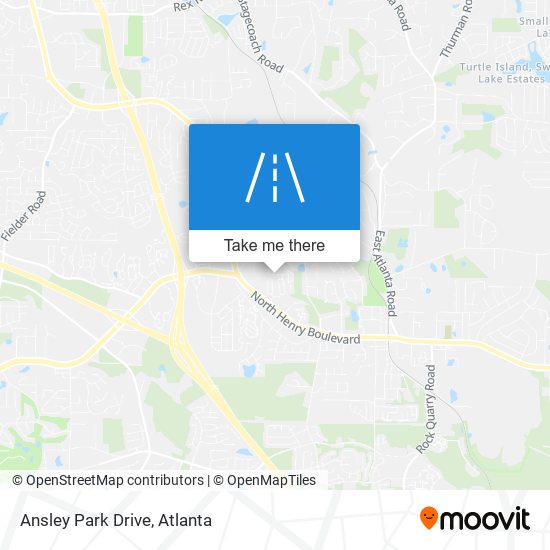 Ansley Park Drive map