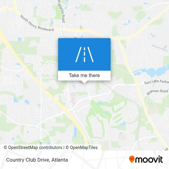 Country Club Drive map