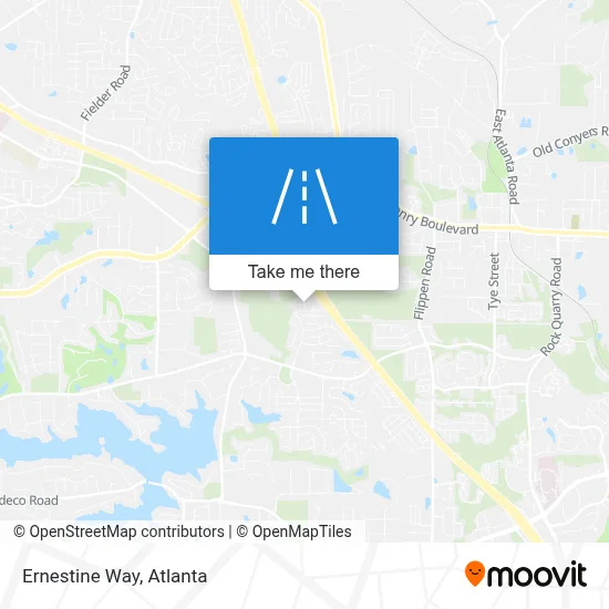 Ernestine Way map