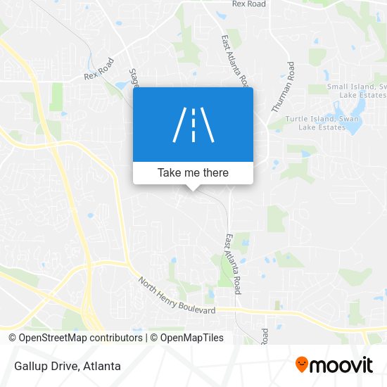 Mapa de Gallup Drive