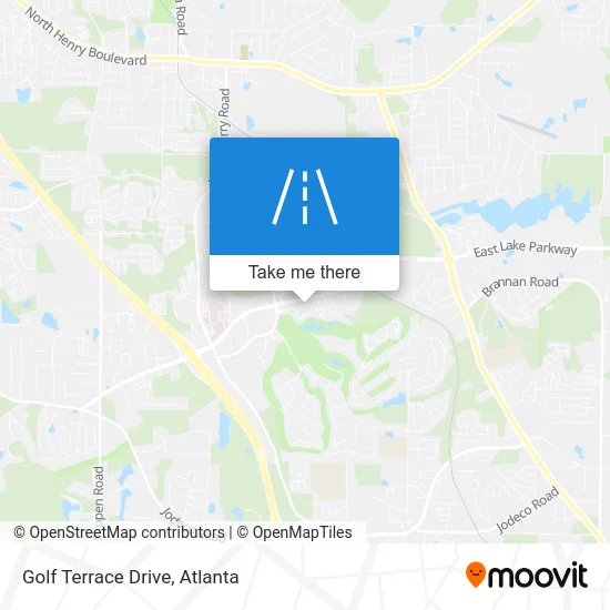 Golf Terrace Drive map