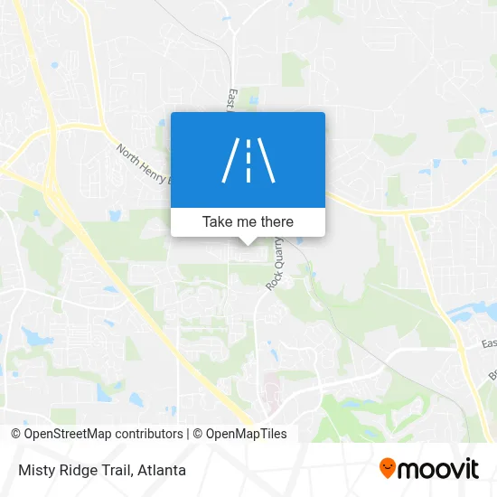 Misty Ridge Trail map