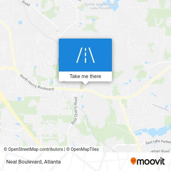 Neal Boulevard map
