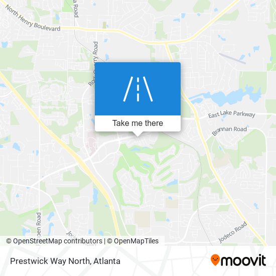 Prestwick Way North map