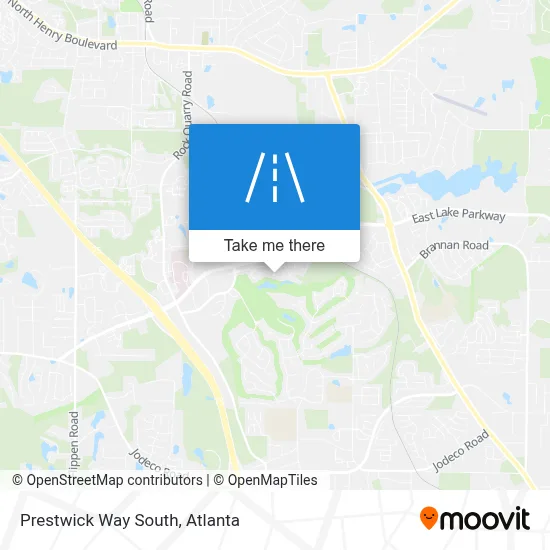 Prestwick Way South map