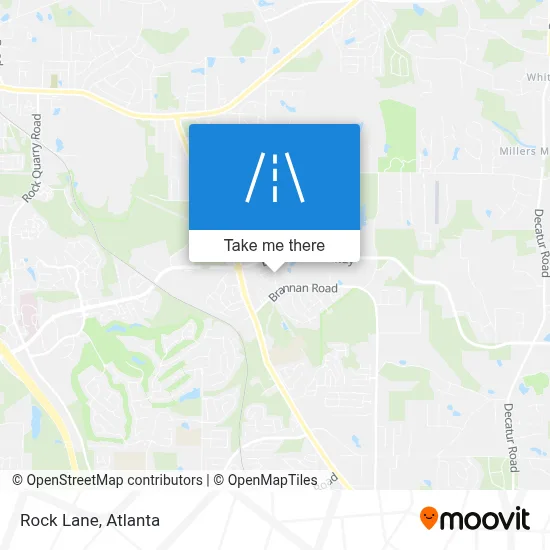 Rock Lane map