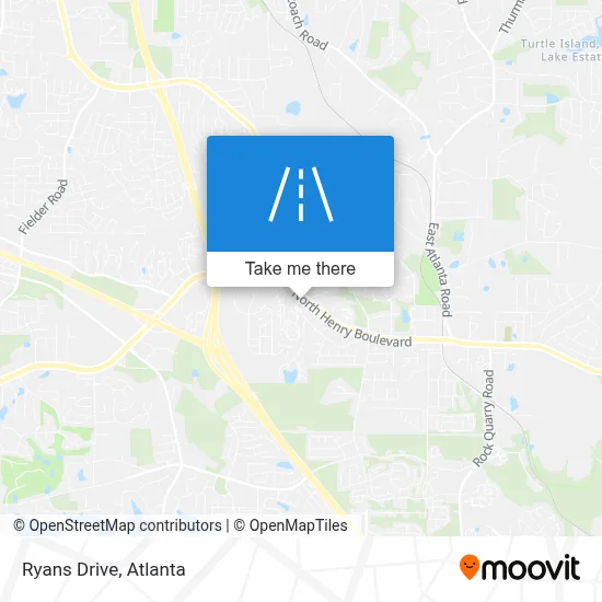 Ryans Drive map