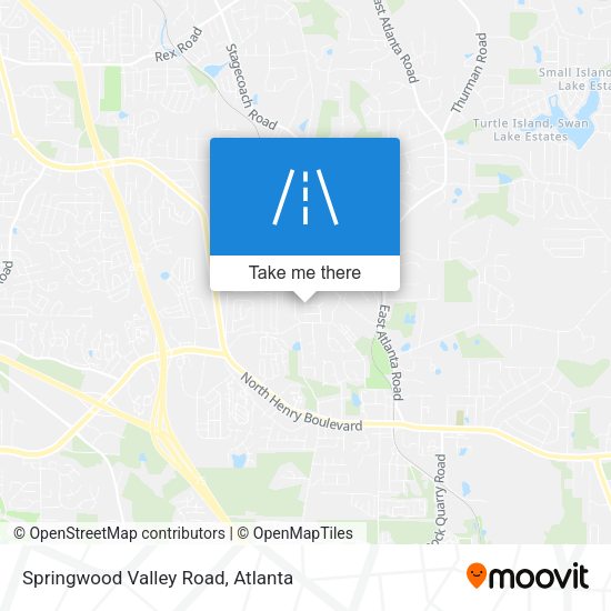 Springwood Valley Road map