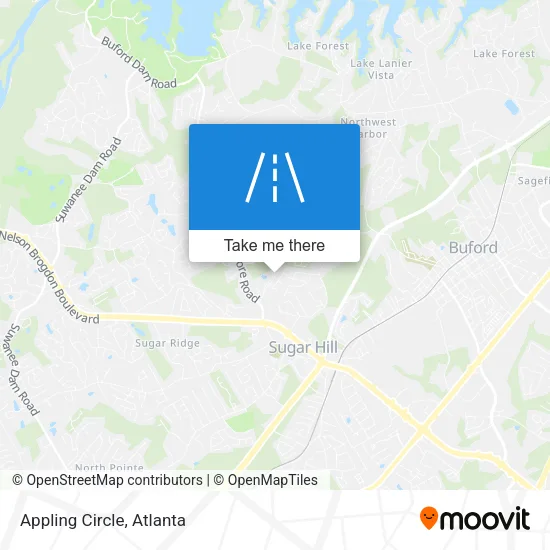 Appling Circle map