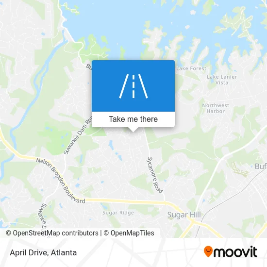 April Drive map